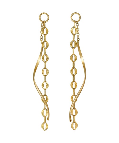 TAKE-UP（テイクアップ）の「【 Palette】GF　ヒネリキラリチャーム（ピアス（両耳用）・レディース・イエローゴールド・FREE）」の5枚目の写真