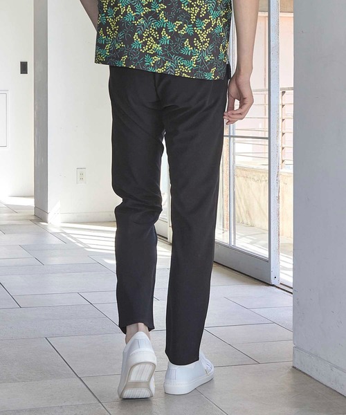 UNION STATION（ユニオンステーション）の「梨地ジャージースリムイージーパンツ（その他パンツ・メンズ・ネイビー/グレイッシュベージュ/ブラック・S/M/L/LL）」の4枚目の写真