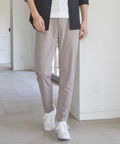 UNION STATION（ユニオンステーション）の「梨地ジャージースリムイージーパンツ（その他パンツ・メンズ・ネイビー/グレイッシュベージュ/ブラック・S/M/L/LL）」の6枚目の写真