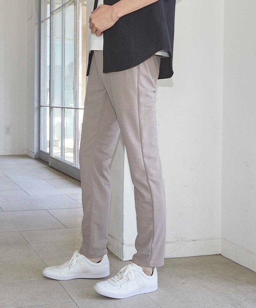 UNION STATION（ユニオンステーション）の「梨地ジャージースリムイージーパンツ（その他パンツ・メンズ・ネイビー/グレイッシュベージュ/ブラック・S/M/L/LL）」の10枚目の写真