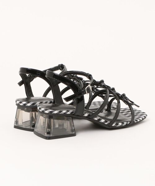Bridget Birkin（ブリジットバーキン）の「【Bridget Birkin】ギンガムチェックリボンサンダル(552010)（サンダル・レディース・アイボリー/ブラック/シルバー・M/LL/L/S）」の15枚目の写真