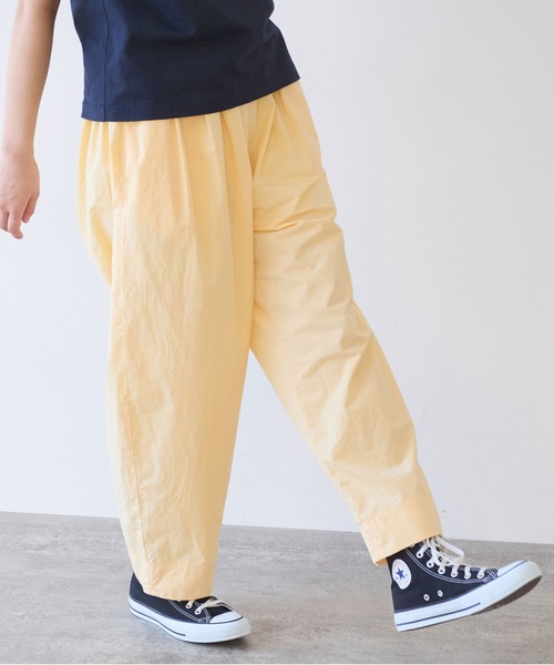 bulle de savon（ビュルデサボン）の「80/コンパクトツイル コクーンパンツ（その他パンツ・レディース・イエロー/ブラウン/アイボリー・FREE）」の5枚目の写真