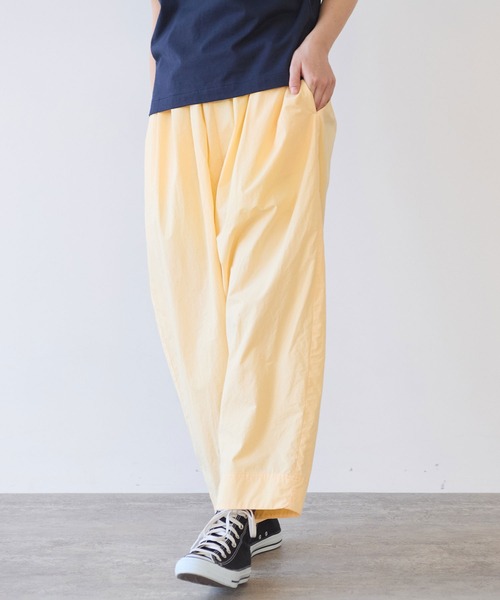 bulle de savon（ビュルデサボン）の「80/コンパクトツイル コクーンパンツ（その他パンツ・レディース・イエロー/ブラウン/アイボリー・FREE）」の7枚目の写真