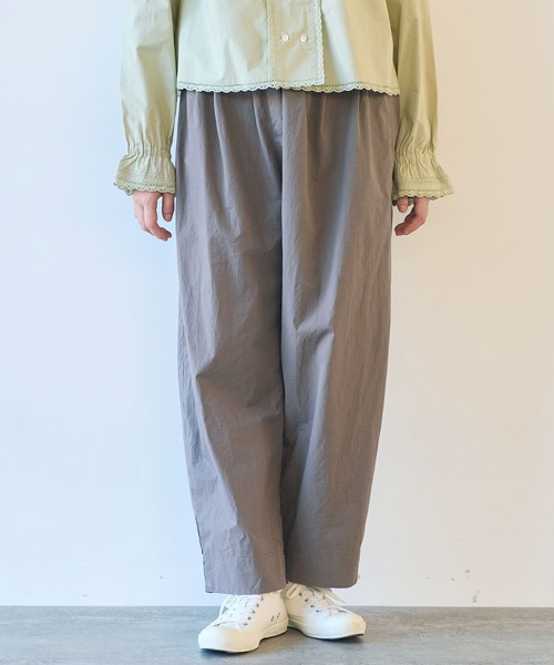 bulle de savon（ビュルデサボン）の「80/コンパクトツイル コクーンパンツ（その他パンツ・レディース・イエロー/ブラウン/アイボリー・FREE）」の20枚目の写真