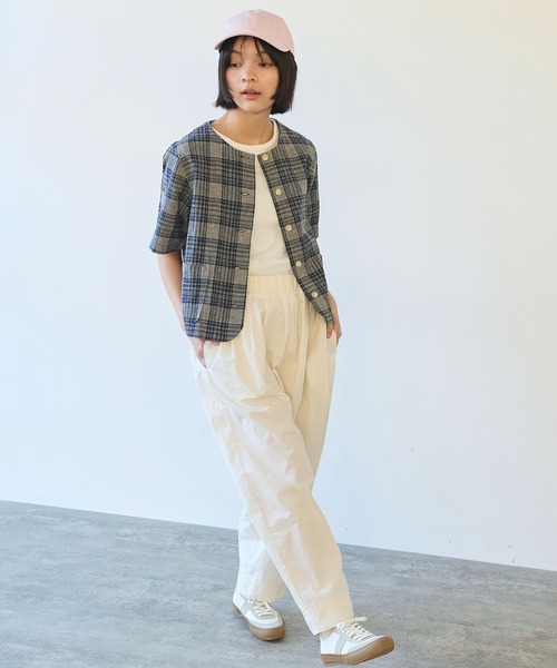 bulle de savon（ビュルデサボン）の「80/コンパクトツイル コクーンパンツ（その他パンツ・レディース・イエロー/ブラウン/アイボリー・FREE）」の17枚目の写真