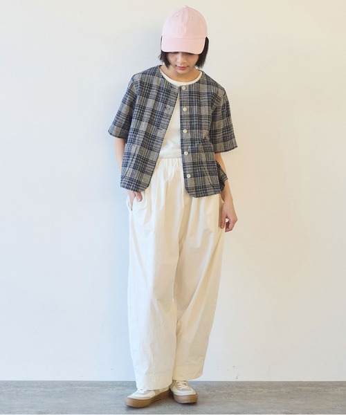 bulle de savon（ビュルデサボン）の「80/コンパクトツイル コクーンパンツ（その他パンツ・レディース・イエロー/ブラウン/アイボリー・FREE）」の19枚目の写真