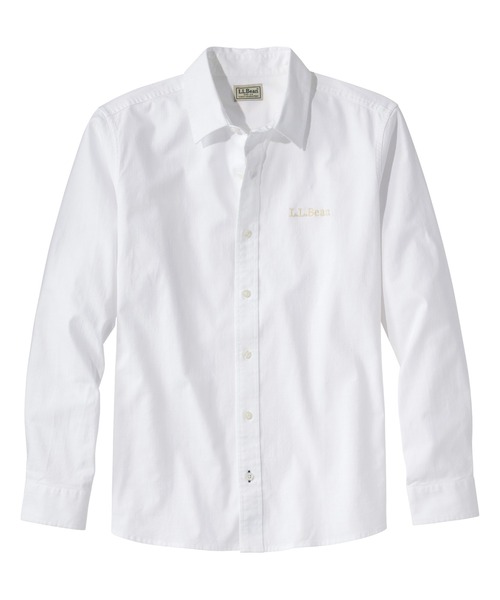 L.L.Bean（エルエルビーン）の「コンフォート・ストレッチ・シャンブレー・シャツ、長袖 ジャパン・フィット（シャツ/ブラウス・メンズ・ホワイト/ダークインディゴブルー/インディゴブルー・X-LARGE/LARGE/MEDIUM）」の2枚目の写真