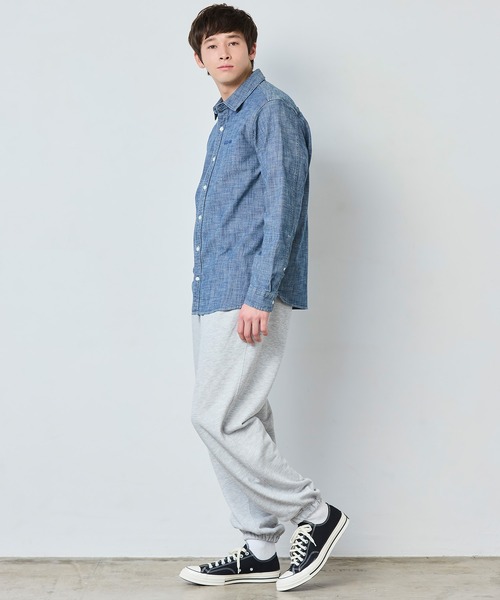 L.L.Bean（エルエルビーン）の「コンフォート・ストレッチ・シャンブレー・シャツ、長袖 ジャパン・フィット（シャツ/ブラウス・メンズ・ホワイト/ダークインディゴブルー/インディゴブルー・X-LARGE/LARGE/MEDIUM）」の15枚目の写真