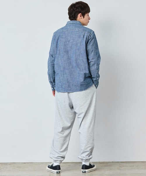 L.L.Bean（エルエルビーン）の「コンフォート・ストレッチ・シャンブレー・シャツ、長袖 ジャパン・フィット（シャツ/ブラウス・メンズ・ホワイト/ダークインディゴブルー/インディゴブルー・X-LARGE/LARGE/MEDIUM）」の16枚目の写真