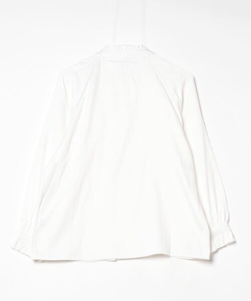 gossip!ロサンゼルス(ゴシップロサンゼルス)の「ヴィンテージ風 フリル付き長袖シャツ 通勤&カジュアル デイリー&シンプル(シャツ/ブラウス・レディース・ホワイト・FREE)」の12枚目の写真