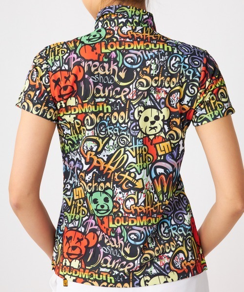 Loudmouth(ラウドマウス)の「LOUDMOUTH/ラウドマウス ゴルフウェア ブランド ロゴ ハート 総柄 半袖 シャツ ポロシャツ 吸汗速乾 UVカット 接触冷感(ポロシャツ・レディース・その他4/その他6/その他2/その他3/その他1/その他5・M/L/LL)」の15枚目の写真