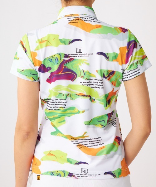 LOUDMOUTH/ラウドマウス ゴルフウェア ブランド ロゴ ハート 総柄 半袖