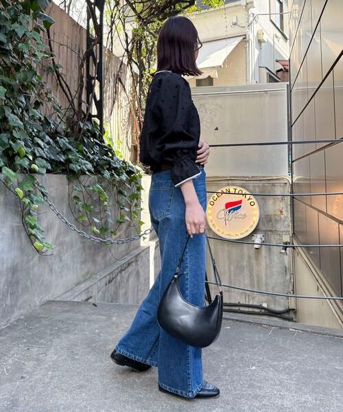 fredy emue（フレディエミュ）の「シアージャガードパイピングブラウス（シャツ/ブラウス・レディース・オフホワイト/ブラック/ライトグレー・38）」の12枚目の写真