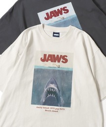 UNIVERSAL/ユニバーサル ジュラシックパーク・ワイルドスピード・バックトゥザフューチャー・ジョーズ オーバーサイズ ピグメント風 ヴィンテージ加工 半袖Tシャツ/レディース メンズ