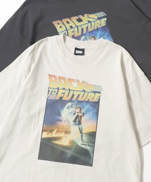 UNIVERSAL/ユニバーサル ジュラシックパーク・ワイルドスピード・バックトゥザフューチャー・ジョーズ オーバーサイズ ピグメント風 ヴィンテージ加工 半袖Tシャツ/レディース メンズ