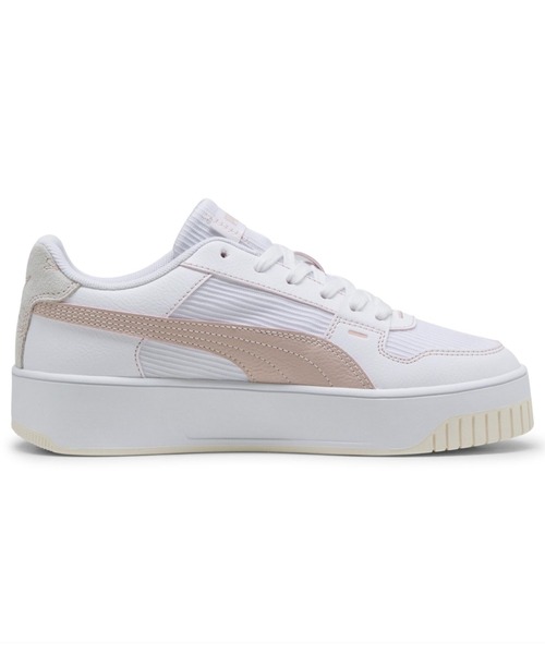 PUMA（プーマ）の「【別注】プーマ PUMA キャリーナ ストリート LUX クラフテッド フラワーズ 限定コラボ（スニーカー・レディース・ホワイト×ピンク・23.0cm/23.5cm/24.0cm/24.5cm/25.0cm/25.5cm/26.0cm）」の6枚目の写真