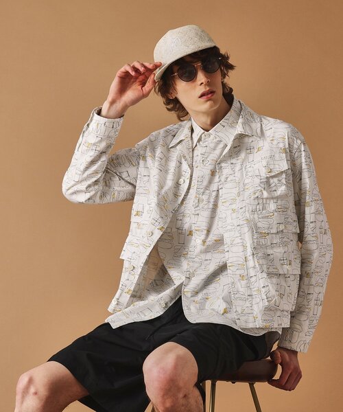 40ｃｔ＆525（フォーティーカラッツアンドゴーニーゴ）の「多ポケット シャツブルゾン（ブルゾン・メンズ・ホワイト系1/ブラック系・02/03/04/01）」の3枚目の写真