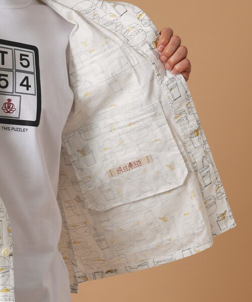 40ｃｔ＆525（フォーティーカラッツアンドゴーニーゴ）の「多ポケット シャツブルゾン（ブルゾン・メンズ・ホワイト系1/ブラック系・02/03/04/01）」の16枚目の写真