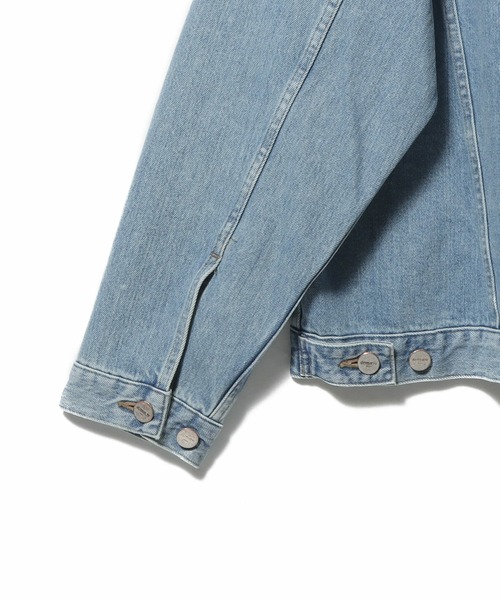 AUTHEN（オーセン）の「ESTNATION / AUTHEN ルーズフィット デニムジャケット（デニムジャケット・メンズ・ライトブルー/ブラック・MEDIUM/LARGE）」の7枚目の写真
