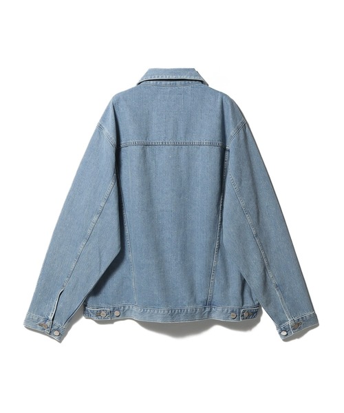 AUTHEN（オーセン）の「ESTNATION / AUTHEN ルーズフィット デニムジャケット（デニムジャケット・メンズ・ライトブルー/ブラック・MEDIUM/LARGE）」の3枚目の写真