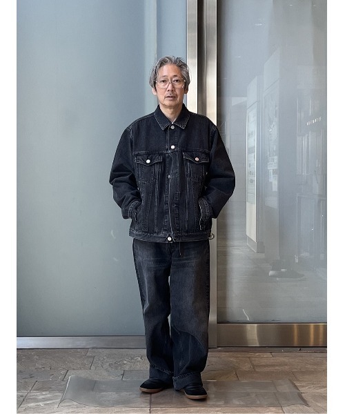 AUTHEN（オーセン）の「ESTNATION / AUTHEN ルーズフィット デニムジャケット（デニムジャケット・メンズ・ライトブルー/ブラック・MEDIUM/LARGE）」の10枚目の写真