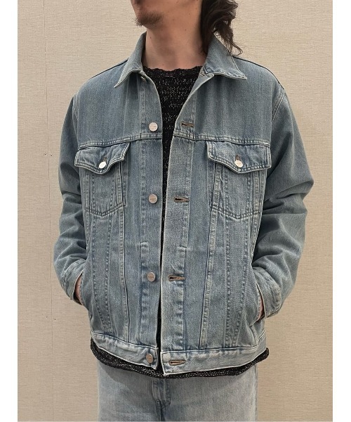 AUTHEN（オーセン）の「ESTNATION / AUTHEN ルーズフィット デニムジャケット（デニムジャケット・メンズ・ライトブルー/ブラック・MEDIUM/LARGE）」の22枚目の写真