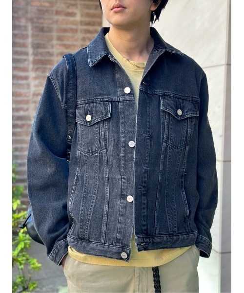 AUTHEN（オーセン）の「ESTNATION / AUTHEN ルーズフィット デニムジャケット（デニムジャケット・メンズ・ライトブルー/ブラック・MEDIUM/LARGE）」の15枚目の写真