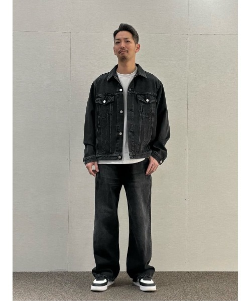 AUTHEN（オーセン）の「ESTNATION / AUTHEN ルーズフィット デニムジャケット（デニムジャケット・メンズ・ライトブルー/ブラック・MEDIUM/LARGE）」の16枚目の写真
