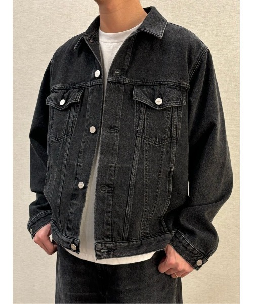 AUTHEN（オーセン）の「ESTNATION / AUTHEN ルーズフィット デニムジャケット（デニムジャケット・メンズ・ライトブルー/ブラック・MEDIUM/LARGE）」の17枚目の写真