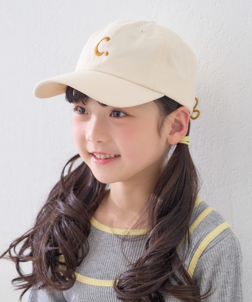 CIAOPANIC TYPY（チャオパニックティピー）の「【KIDS】後ろお花デザインキャップ（キャップ・キッズ・オフホワイト/チャコールグレー/イエロー/グリーン・ONE SIZE）」の2枚目の写真