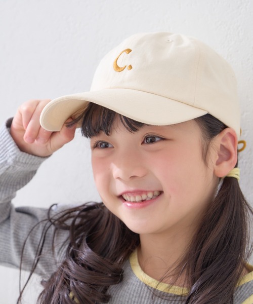 CIAOPANIC TYPY（チャオパニックティピー）の「【KIDS】後ろお花デザインキャップ（キャップ・キッズ・オフホワイト/チャコールグレー/イエロー/グリーン・ONE SIZE）」の5枚目の写真