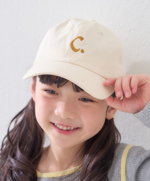 CIAOPANIC TYPY（チャオパニックティピー）の「【KIDS】後ろお花デザインキャップ（キャップ・キッズ・オフホワイト/チャコールグレー/イエロー/グリーン・ONE SIZE）」の6枚目の写真