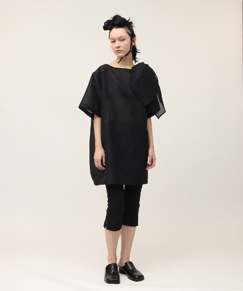 ワンピース ORGANDY FLARE MINI DRESS Organdy flare mini dress – POPPY