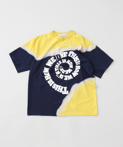 NOMA t.d.（ノーマティーディー）の「【NOMA T.D. / ノ－マ・ティー・ディー】 Hand Dye Twist Tee - Print #N39- TSD 01（Tシャツ/カットソー・メンズ・ブラック/ネイビー・3/4）」の2枚目の写真