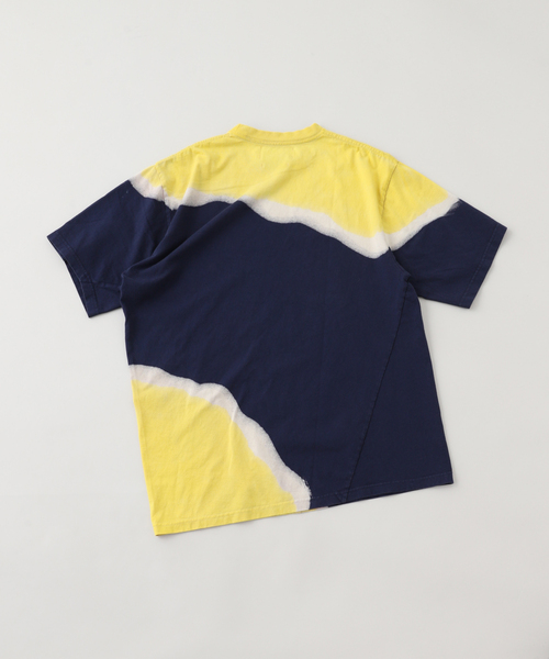 NOMA t.d.（ノーマティーディー）の「【NOMA T.D. / ノ－マ・ティー・ディー】 Hand Dye Twist Tee - Print #N39- TSD 01（Tシャツ/カットソー・メンズ・ブラック/ネイビー・3/4）」の3枚目の写真
