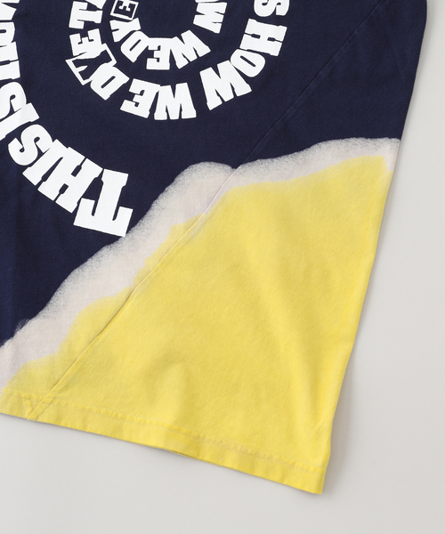 NOMA t.d.（ノーマティーディー）の「【NOMA T.D. / ノ－マ・ティー・ディー】 Hand Dye Twist Tee - Print #N39- TSD 01（Tシャツ/カットソー・メンズ・ブラック/ネイビー・3/4）」の4枚目の写真