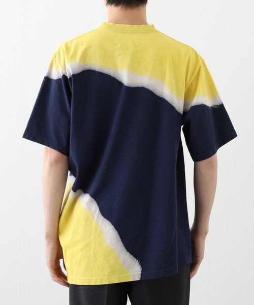NOMA t.d.（ノーマティーディー）の「【NOMA T.D. / ノ－マ・ティー・ディー】 Hand Dye Twist Tee - Print #N39- TSD 01（Tシャツ/カットソー・メンズ・ブラック/ネイビー・3/4）」の9枚目の写真