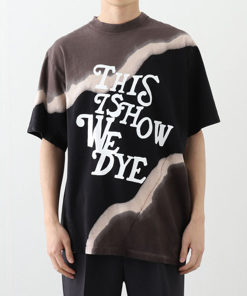 NOMA t.d.（ノーマティーディー）の「【NOMA T.D. / ノ－マ・ティー・ディー】 Hand Dye Twist Tee - Print #N39- TSD 01（Tシャツ/カットソー・メンズ・ブラック/ネイビー・3/4）」の10枚目の写真