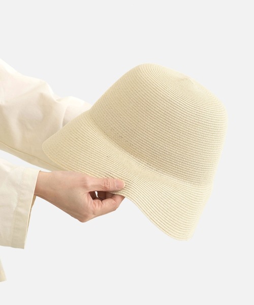 Odds（オッズ）の「odds PLAIN BLADE HAT オッズ ブレードハット バケットハット 麦わら帽子（ハット・レディース・ブラウン/ナチュラル・FREE）」の12枚目の写真