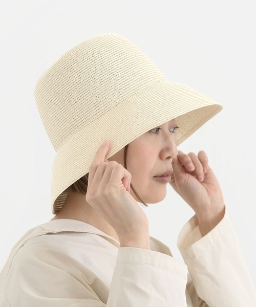 Odds（オッズ）の「odds PLAIN BLADE HAT オッズ ブレードハット バケットハット 麦わら帽子（ハット・レディース・ブラウン/ナチュラル・FREE）」の13枚目の写真