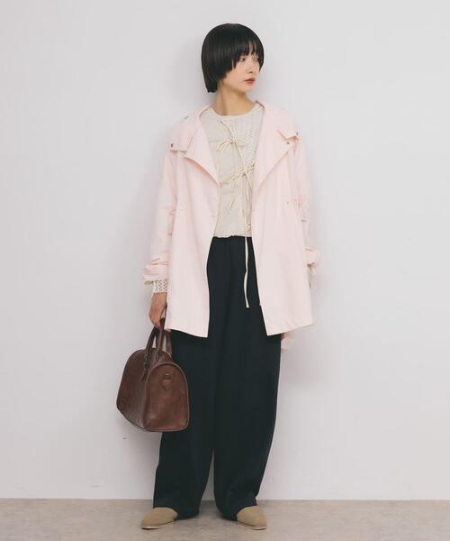 KBF（ケイビーエフ）の「パッチワークメッシュカーディガン（Tシャツ/カットソー・レディース・アイボリー/ブラック・ONE）」の3枚目の写真