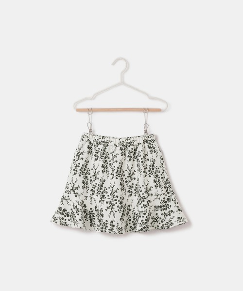 ROPE' PICNIC(ロペピクニック)の「【KIDS/キッズ】フラワー柄インパン付きスカート/リンクコーデ(スカート・キッズ・ホワイト系その他/ブルー系その他・S/M/L)」の6枚目の写真