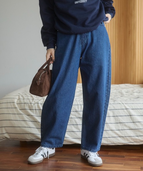 カーブ デニムパンツ《詳細動画あり》（デニムパンツ）｜ANGIE