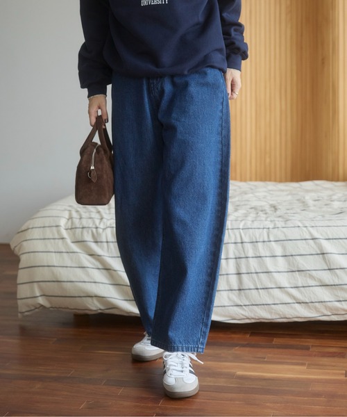 ANGIE（アンジー）の「カーブ デニムパンツ《詳細動画あり》（デニムパンツ・レディース・ブラック/ブルー/ネイビー・SMALL/MEDIUM/LARGE）」の10枚目の写真