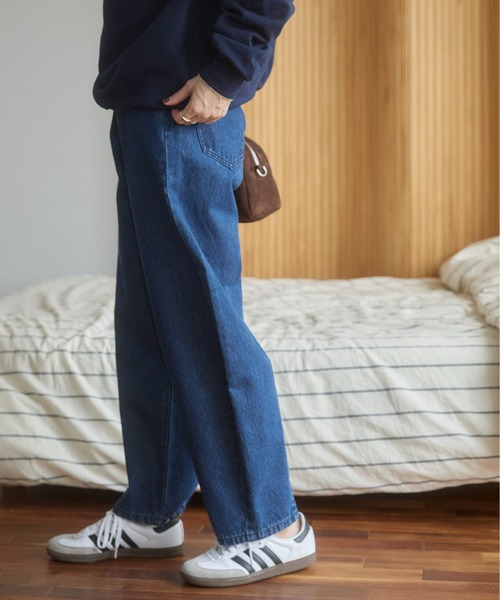 ANGIE（アンジー）の「カーブ デニムパンツ《詳細動画あり》（デニムパンツ・レディース・ブラック/ブルー/ネイビー・SMALL/MEDIUM/LARGE）」の11枚目の写真