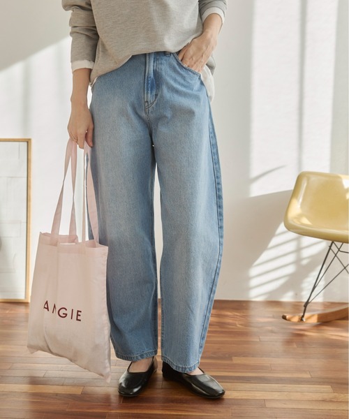 ANGIE（アンジー）の「カーブ デニムパンツ《詳細動画あり》（デニムパンツ・レディース・ブラック/ブルー/ネイビー・SMALL/MEDIUM/LARGE）」の15枚目の写真