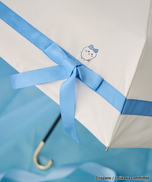 Wpc.】ちいかわ ほめられリボン ミニ 遮光 日傘 折りたたみ【完全遮光