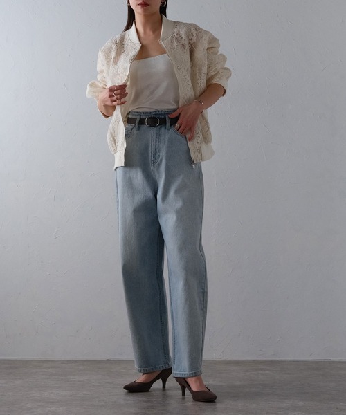 LAISSE PASSE - 新品♡レースブルゾンジャケット LAISSE PASSE（レッセパッセ）の「ライナー付きロングブルゾン