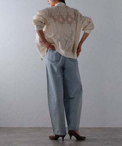 レース刺繍ブルゾン（ブルゾン）｜Lien Select（リエンセレクト