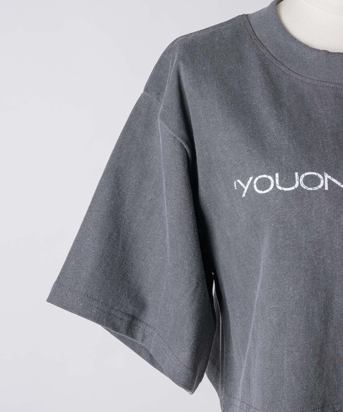 VIOLETTA(ヴィオレッタ)の「ピグメント加工風クロップドTシャツ(Tシャツ/カットソー・レディース・ホワイト/ライトブルー/グレー・FREE)」の20枚目の写真
